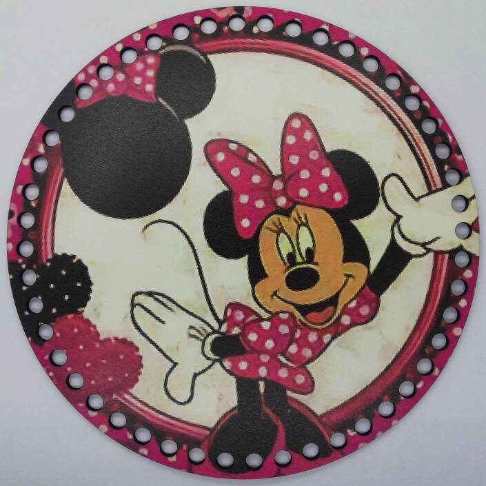 Ahşap Çanta Plakası 7283 Minnie Mouse - 1