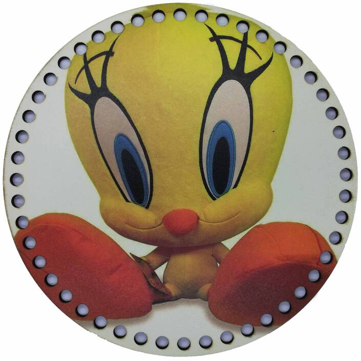 Ahşap Çanta Plakası 7292 Tweety - 1