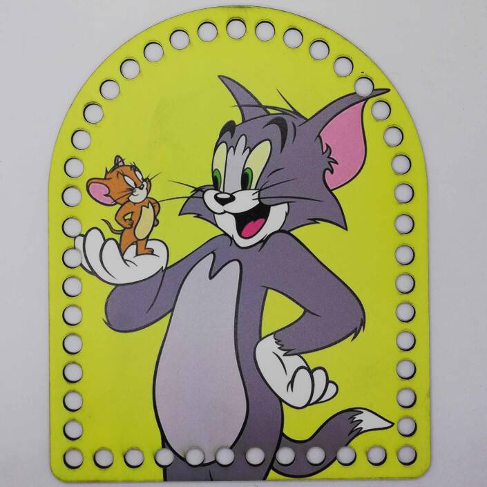 Ahşap Sırt Çanta Plakası H91 Tom Ve Jerry - 1