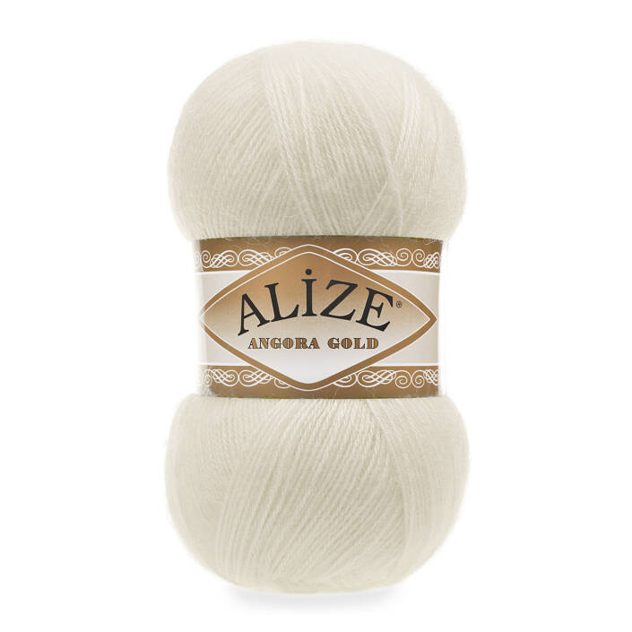 Alize Angora Gold El Örgü İpi 1 Krem - 1