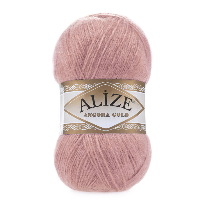 Alize Angora Gold El Örgü İpi 144 Koyu Pudra - 1