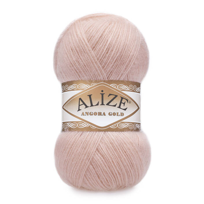 Alize Angora Gold El Örgü İpi 161 Pudra Rengi - 1