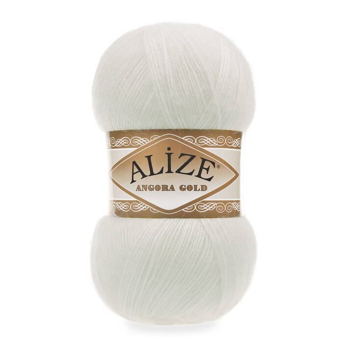 Alize Angora Gold El Örgü İpi 62 Açık Krem - 1