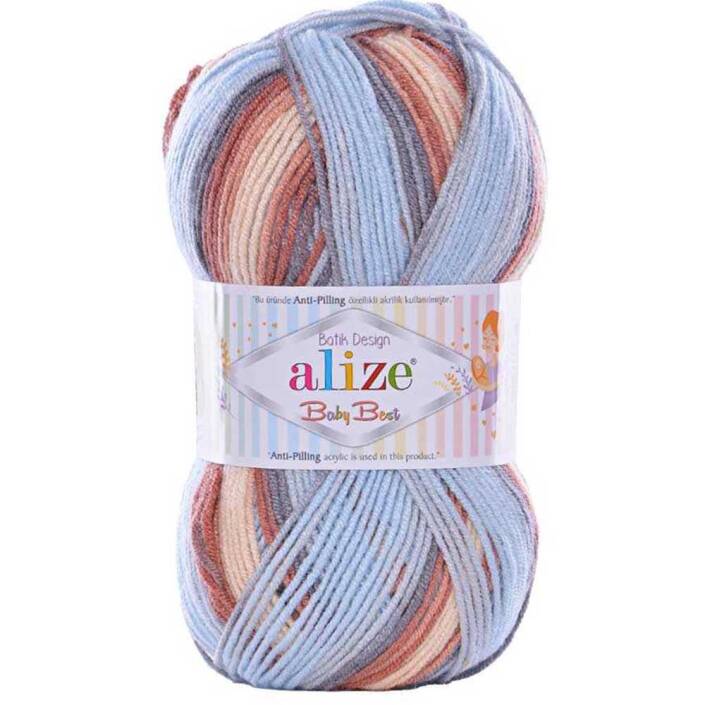 Alize Baby Best Batik El Örgü Bebe İpi 7922 - 1