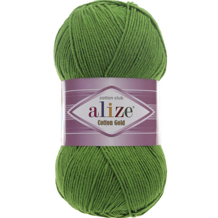 Alize Cotton Gold El Örgü İpi 126 Çimen Yeşili - 1