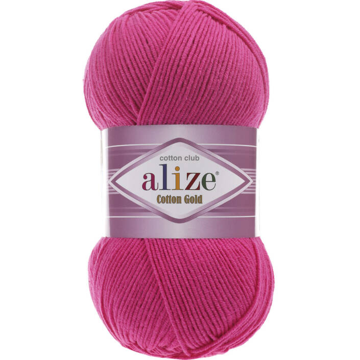 Alize Cotton Gold El Örgü İpi 149 Fuşya - 1