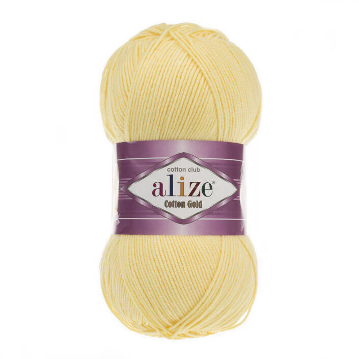 Alize Cotton Gold El Örgü İpi 187 Açık Sarı - 1