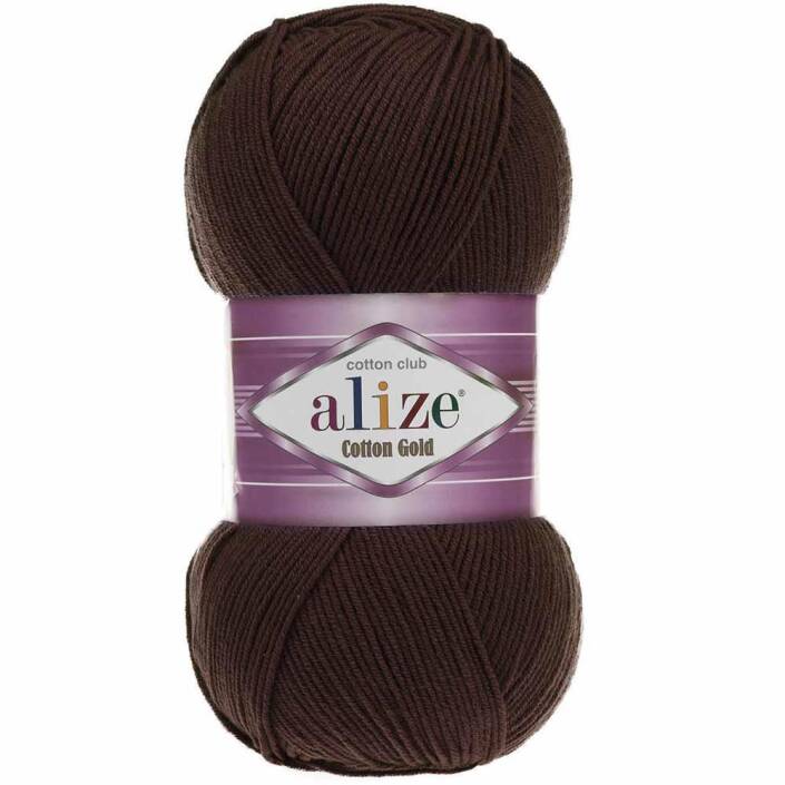 Alize Cotton Gold El Örgü İpi 26 Kahverengi - 1