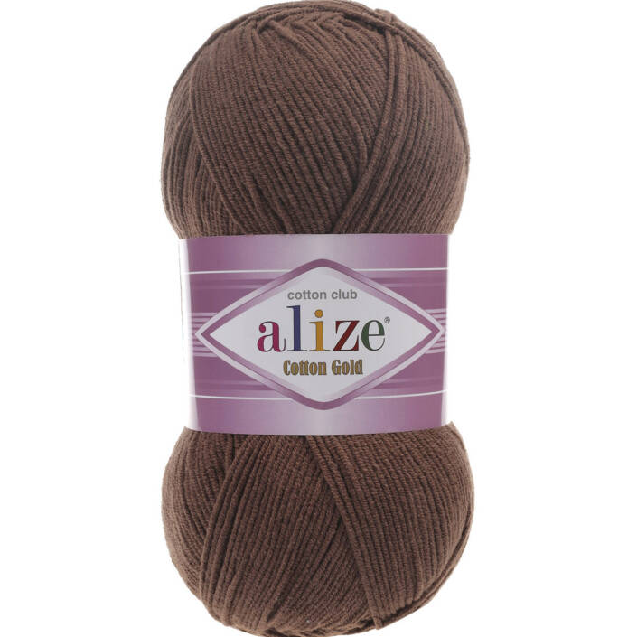 Alize Cotton Gold El Örgü İpi 493 Kahverengi - 1