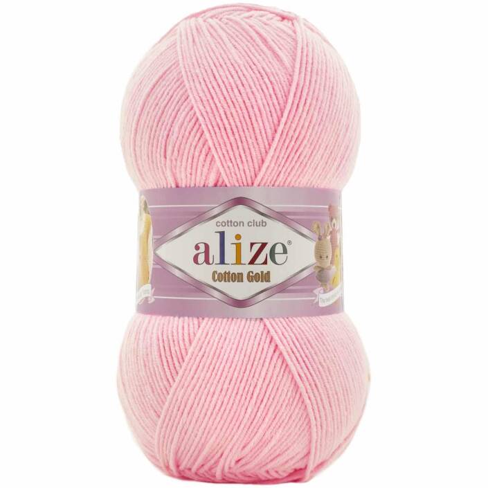 Alize Cotton Gold El Örgü İpi 518 Bebe Pembe - 1