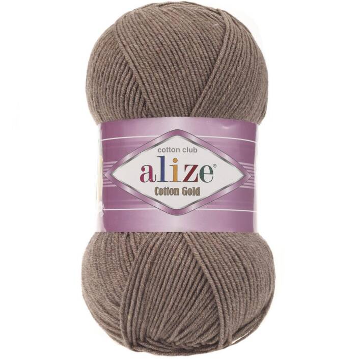 Alize Cotton Gold El Örgü İpi 688 Sütlü Kahve Melanj - 1