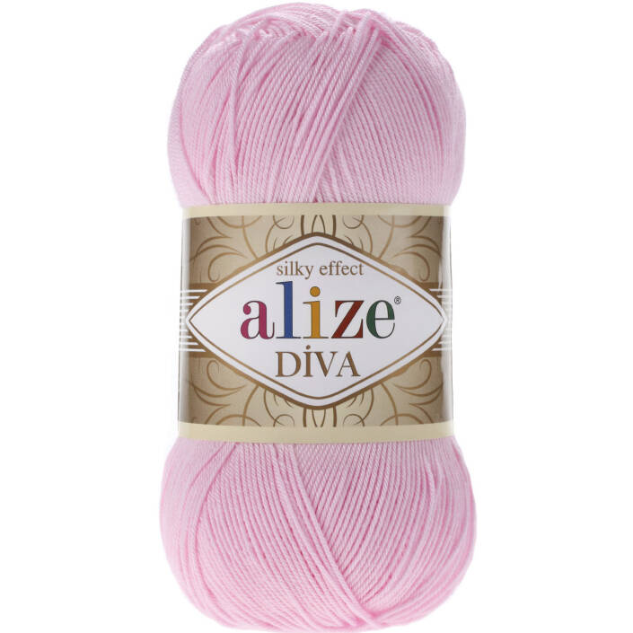 Alize Diva El Örgü İpi 291 Pembe - 1