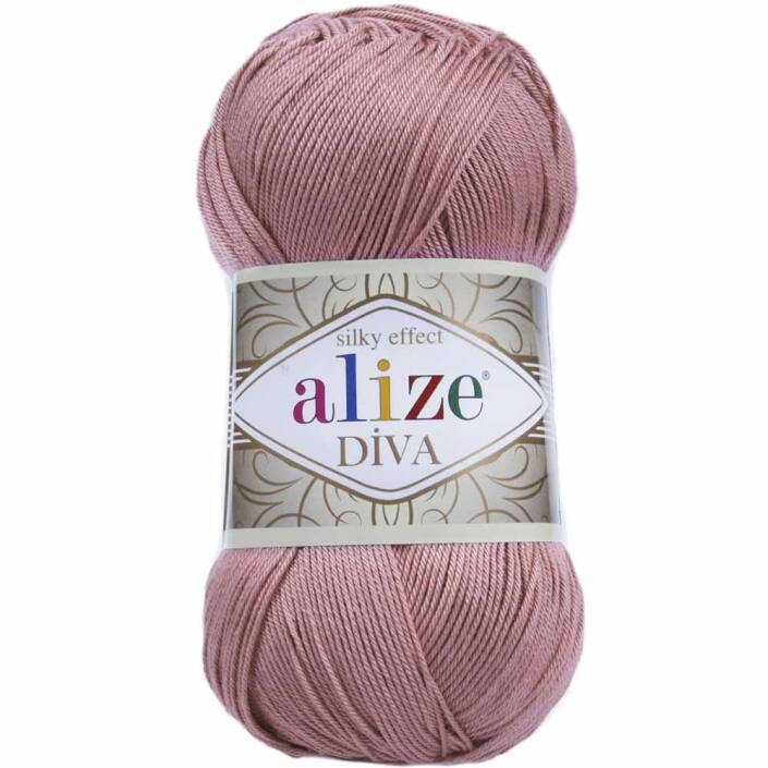 Alize Diva El Örgü İpi 354 Gül - 1