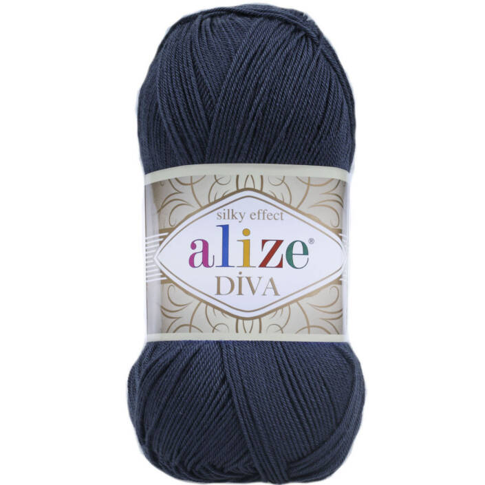 Alize Diva El Örgü İpi 361 Lacivert - 1