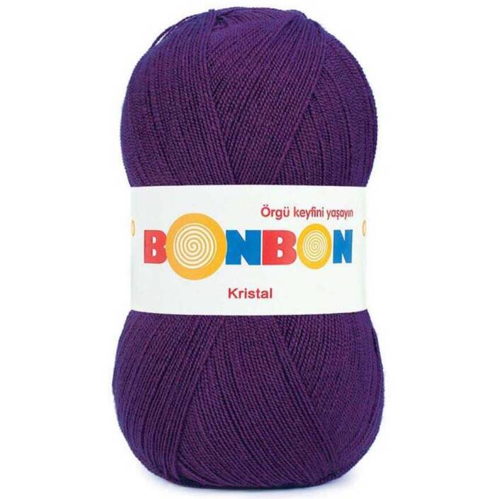 Bonbon Kristal Örgü Lif İpi 98290 Mor - 1