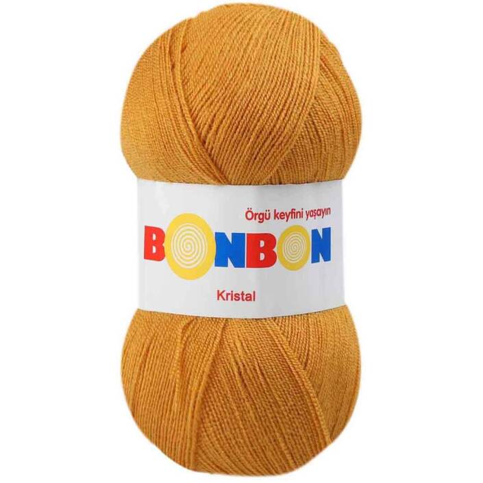 Bonbon Kristal Örgü Lif İpi 98415 Hardal - 1