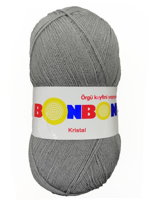 Bonbon Kristal Örgü Lif İpi 98700 Gri - 1