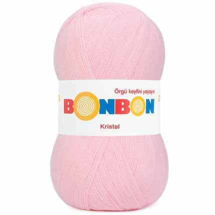 Bonbon Kristal Örgü Lif İpi 98877 Açık Pembe - 1