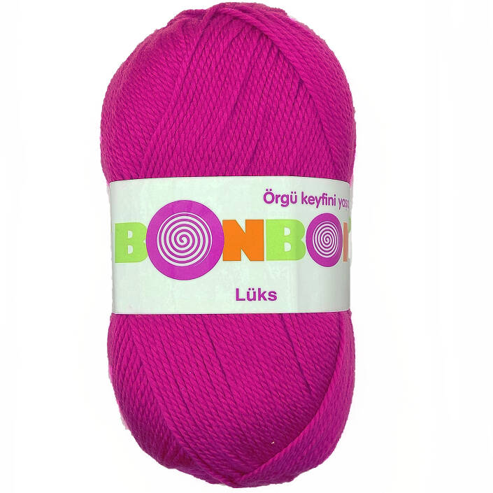 Bonbon Lüks Örgü Patik İpi 98403 Koyu Pembe - 1