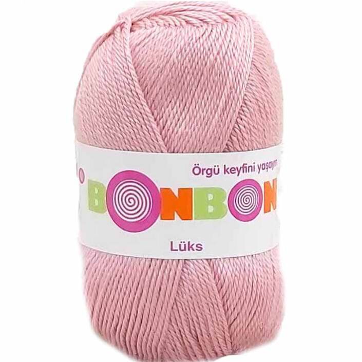 Bonbon Lüks Örgü Patik İpi 98418 Pudra Pembe - 1