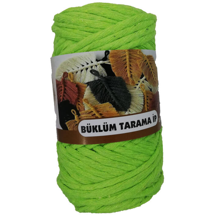 Büklüm Makrome Tarama İpi Fıstık Yeşili ( 250 Gr ) - 1