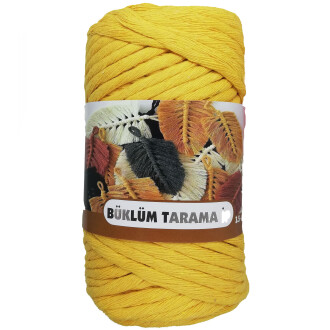 Büklüm Makrome Tarama İpi Sarı ( 250 Gr ) - 1