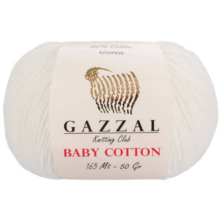 Gazzal Baby Cotton Örgü İpi 3410 Ekru - 1