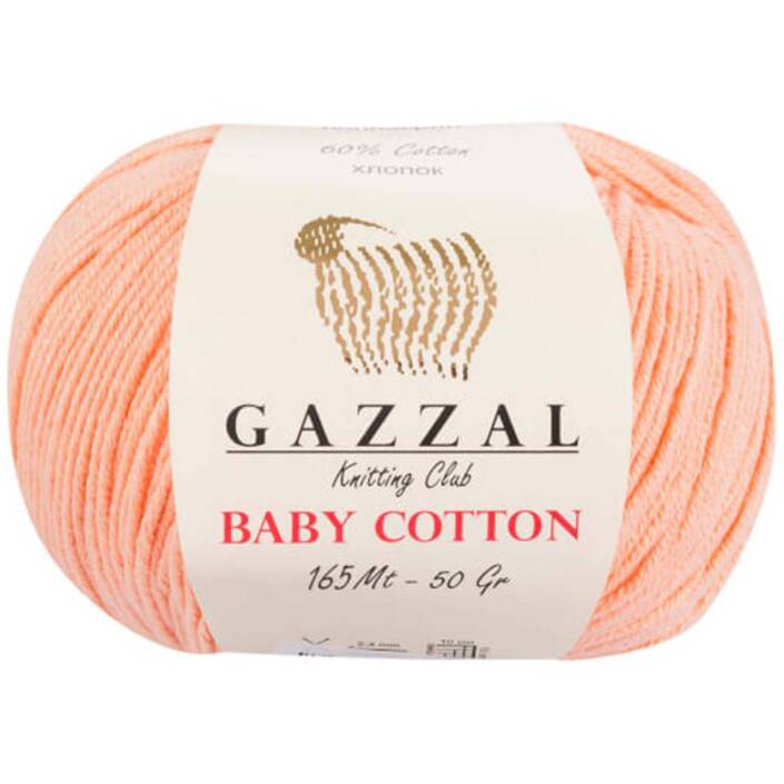 Gazzal Baby Cotton Örgü İpi 3412 Ten Rengi - 1