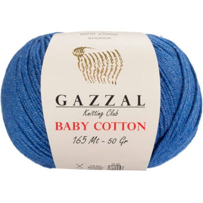 Gazzal Baby Cotton Örgü İpi 3431 Koyu Mavi - 1