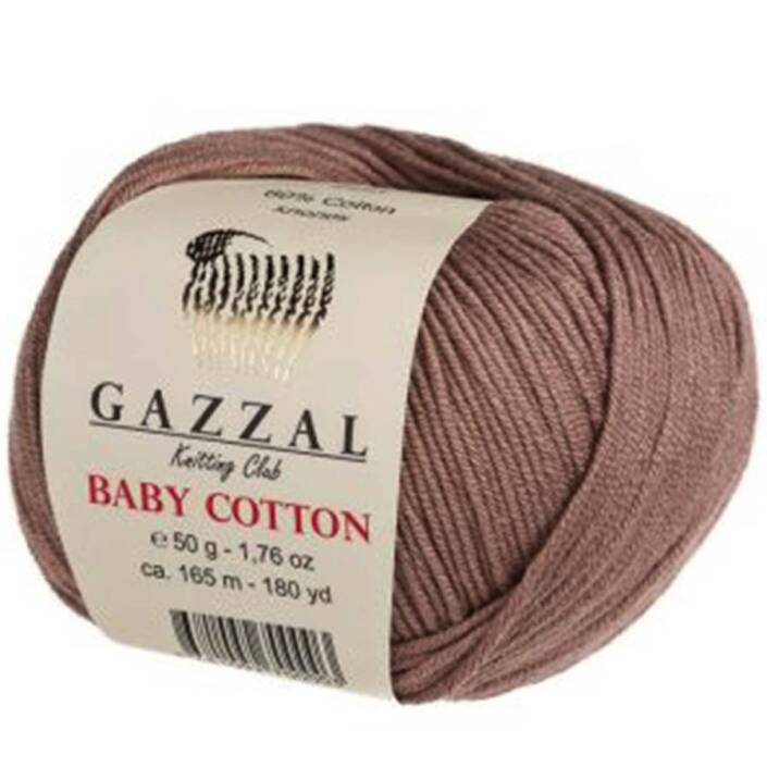 Gazzal Baby Cotton Örgü İpi 3434 Açık Kahve - 1