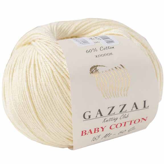 Gazzal Baby Cotton Örgü İpi 3437 Krem - 1