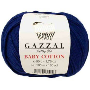 Gazzal Baby Cotton Örgü İpi 3438 Lacivert - 1