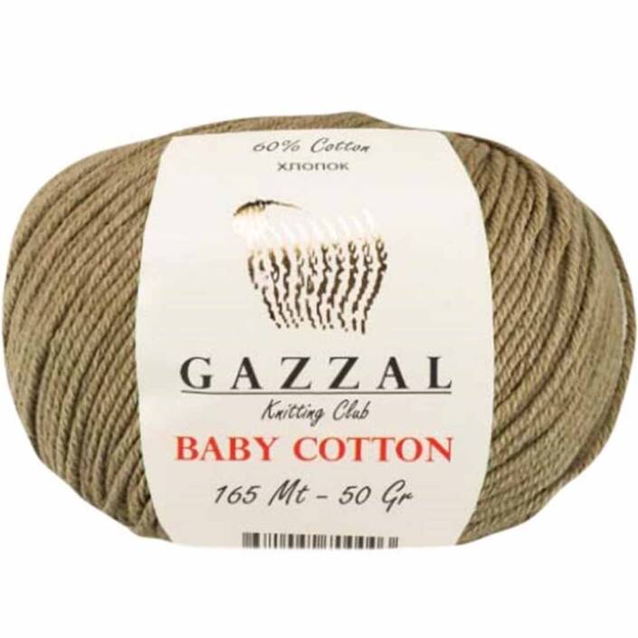 Gazzal Baby Cotton Örgü İpi 3464 Açık Yeşil - 1