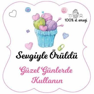 Handmade Kağıt Etiket Kuzu 10 Adet N1 - 1