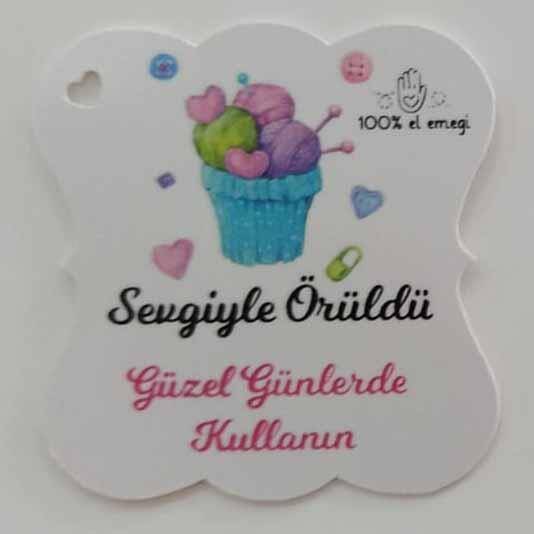 Handmade Kağıt Etiket Kuzu 10 Adet N1 - 2