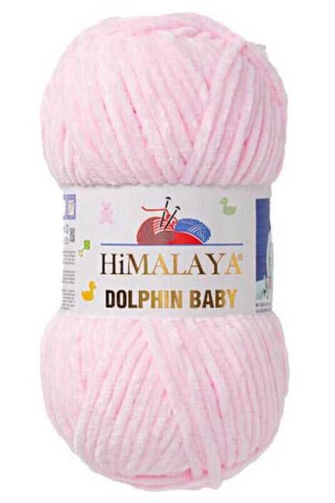 Himalaya Dolphin Baby Kadife Örgü İpi 80303 - Açık Pembe - 1