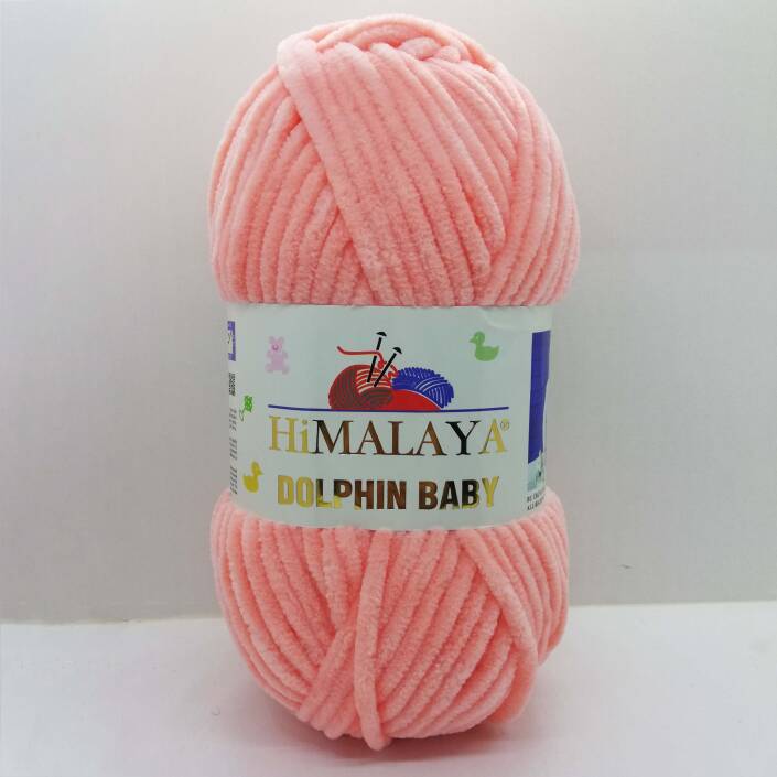 Himalaya Dolphin Baby Kadife Örgü İpi 80323 - Soft Pembe - 2