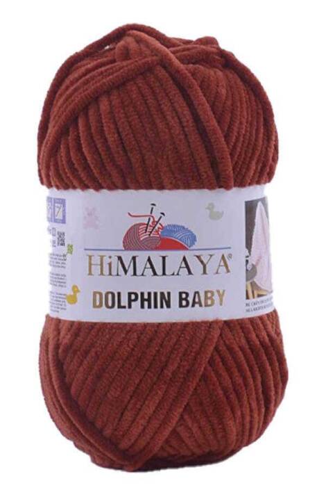 Himalaya Dolphin Baby Kadife Örgü İpi 80370 - Tarçın - 1