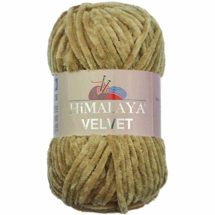 Himalaya Velvet Kadife El Örgü İpi 90017 Açık Bej - 1