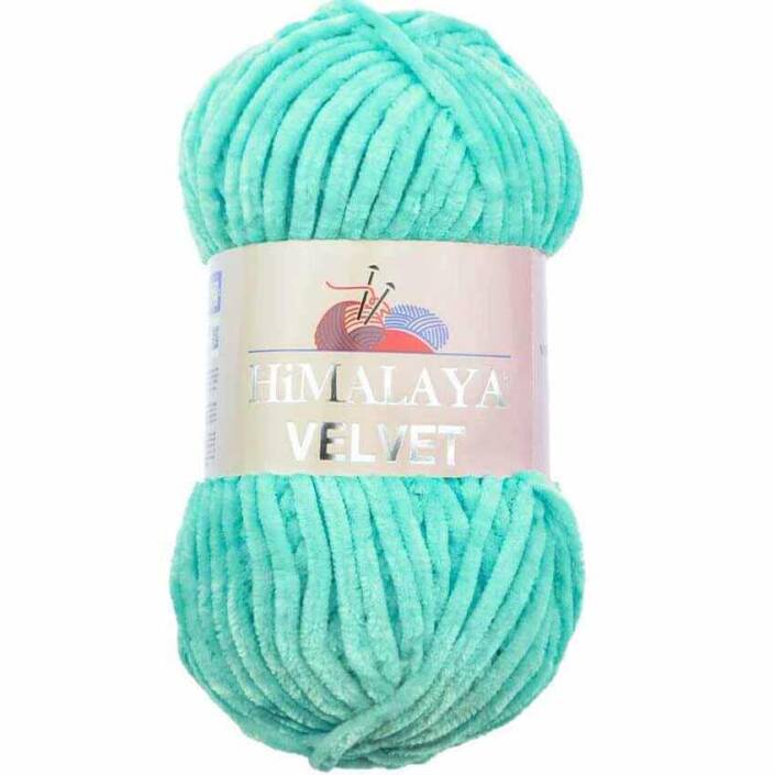 Himalaya Velvet Kadife El Örgü İpi 90035 Mavi - 1