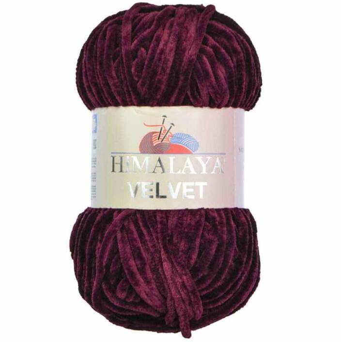 Himalaya Velvet Kadife El Örgü İpi 90039 Mürdüm - 1