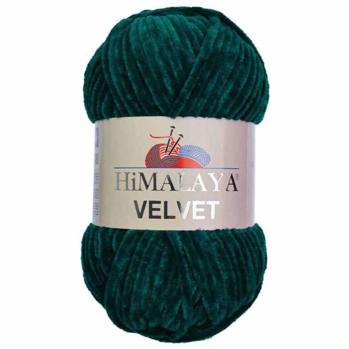 Himalaya Velvet Kadife El Örgü İpi 90048 Petrol Mavi - 1