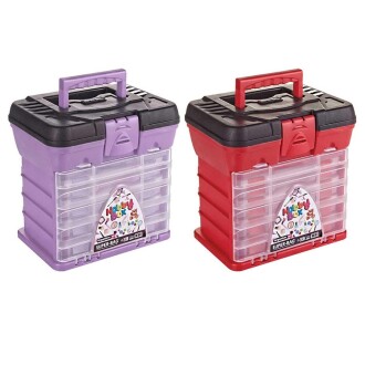 Hobi Kutusu Süper Bag Hobby Box Organizerli Takım Çantası Kırmızı - 4