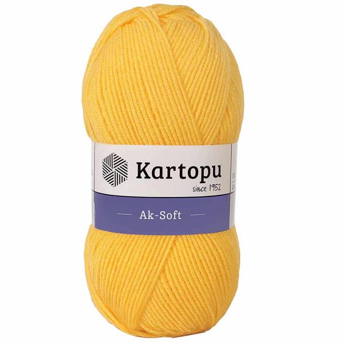 Kartopu Ak-soft El Örgü İpi 307 Sarı - 1