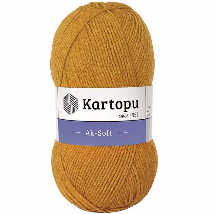 Kartopu Ak-soft El Örgü İpi 313 Hardal - 1