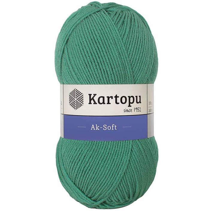 Kartopu Ak-soft El Örgü İpi 472 Yeşil - 1