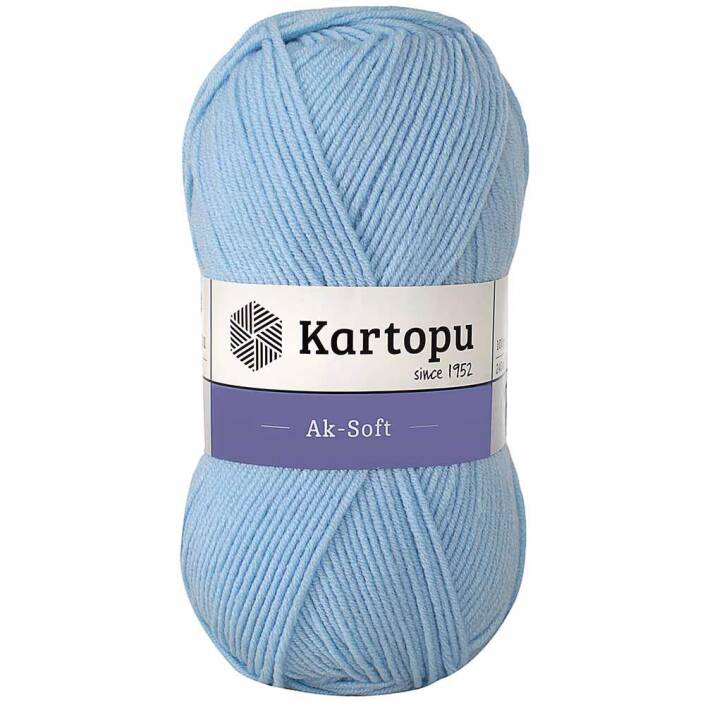 Kartopu Ak-soft El Örgü İpi 544 Mavi - 1