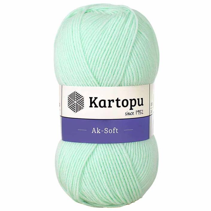 Kartopu Ak-soft El Örgü İpi 563 Açık Yeşil - 1