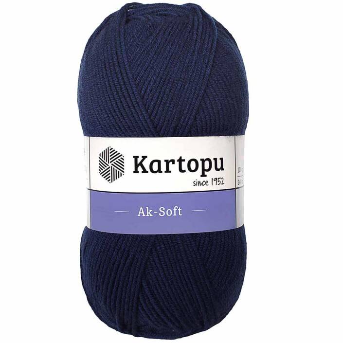 Kartopu Ak-soft El Örgü İpi 632 Lacivert - 1