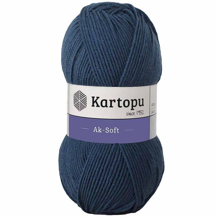 Kartopu Ak-soft El Örgü İpi 650 Kot Mavi - 1